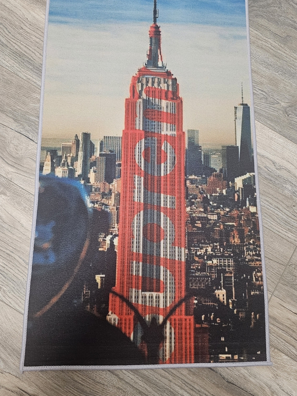 Supreme Red and Blue Empire State Building Print MAT